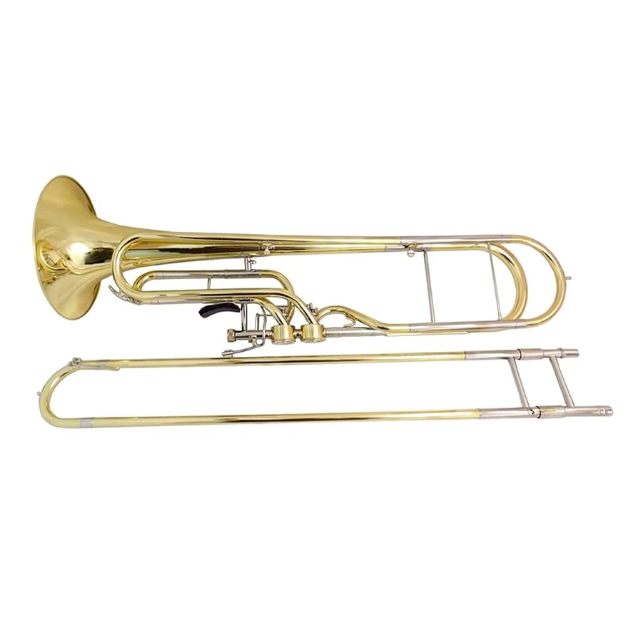 JITAZHIJIA Student Contrabass Trombone, F Key, Yellow Brass